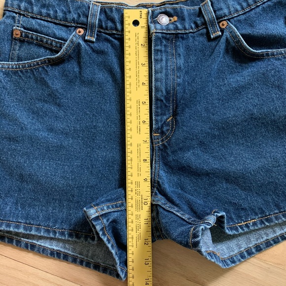 VINTAGE LEVI’S 941 Orange tab Denim Shorts - Picture 4 of 10